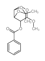 (3-methoxy-8,8-dimethyl-4,7,9-trioxabicyclo[4.3.0]non-2-yl) benzoate Structure