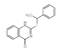 4(3H)-Quinazolinone,2-[(1-phenylethyl)thio]- structure