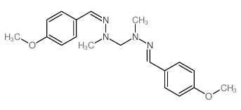 Benzaldehyde,4-methoxy-, methylenebis(methylhydrazone) (9CI) structure