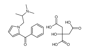 1-(2-benzoylpyrrol-1-yl)propan-2-yl-dimethylazanium,2-(carboxymethyl)-2,4-dihydroxy-4-oxobutanoate Structure