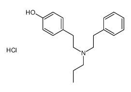 4-[2-[2-phenylethyl(propyl)amino]ethyl]phenol,hydrochloride Structure