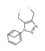 1-benzyl-4,5-bis(chloromethyl)triazole structure