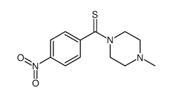 (4-methylpiperazin-1-yl)(4-nitrophenyl)methanethione Structure