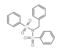 Benzenesulfonamide,N-(phenylmethyl)-N-(phenylsulfonyl)-结构式