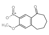 5H-Benzocyclohepten-5-one,6,7,8,9-tetrahydro-2-methoxy-3-nitro-结构式