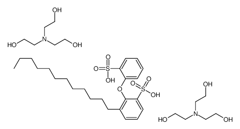 2-[bis(2-hydroxyethyl)amino]ethanol,3-dodecyl-2-(2-sulfophenoxy)benzenesulfonic acid结构式