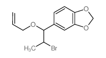 5-(2-bromo-1-prop-2-enoxy-propyl)benzo[1,3]dioxole Structure