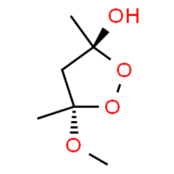 1,2-Dioxolan-3-ol, 5-methoxy-3,5-dimethyl-, (3R,5R)-rel- (9CI)结构式