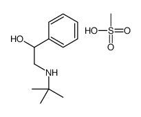 2-t-Butylamino-1-phenylethanol methanesulfonate structure