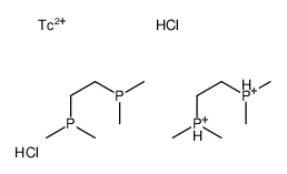dichlorotechnetium,2-dimethylphosphaniumylethyl(dimethyl)phosphanium Structure