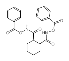 Hydroxylamine,N,N'-(1,2-cyclohexylenedicarbonyl)bis[O-benzoyl-, trans- (8CI) structure