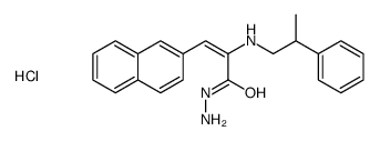 [[(E)-3-naphthalen-2-yl-2-(2-phenylpropylamino)prop-2-enoyl]amino]azanium,chloride Structure