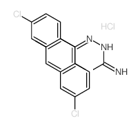 1-[bis(4-chlorophenyl)methylideneamino]-2-(4-methylphenyl)guanidine structure