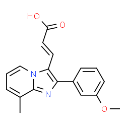 3-[2-(3-METHOXY-PHENYL)-8-METHYL-IMIDAZO[1,2-A]-PYRIDIN-3-YL]-ACRYLIC ACID Structure