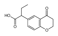 2-(4-oxo-2,3-dihydrochromen-6-yl)butanoic acid Structure