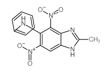 4,6-Dinitro-2-methyl-N-phenyl-1H-benzimidazol-5-amine结构式