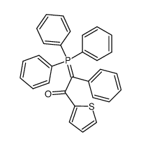 2-phenyl-1-(thiophen-2-yl)-2-(triphenyl-l5-phosphanylidene)ethan-1-one Structure