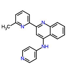 2-(6-Methyl-2-pyridinyl)-N-(4-pyridinyl)-4-quinolinamine结构式