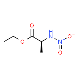 Alanine, N-nitro-, ethyl ester (9CI)结构式