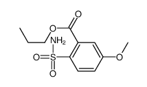 propyl 5-methoxy-2-sulfamoylbenzoate Structure