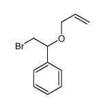 (2-bromo-1-prop-2-enoxyethyl)benzene Structure