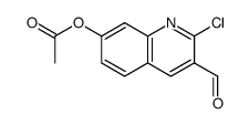 7-acetoxy-2-chloroquinoline-3-carbaldehyde结构式