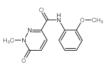 3-Pyridazinecarboxamide,1,6-dihydro-N-(2-methoxyphenyl)-1-methyl-6-oxo-结构式