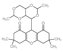 9-(2,6-Dimethyltetrahydro[1,3]dioxino[5,4-d][1,3]dioxin-4-yl)-3,3,6,6-tetramethyl-3,4,5,6,7,9-hexahydro-1H-xanthene-1,8(2H)-dione Structure