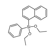 diethoxy(naphthalen-1-yl)(phenyl)silane Structure