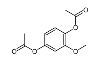 (4-acetyloxy-3-methoxyphenyl) acetate Structure