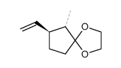 (6ω,7S)-6-Methyl-7-vinyl-1,4-dioxaspiro[4,4]nonan Structure