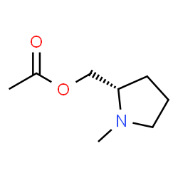 2-Pyrrolidinemethanol,1-methyl-,acetate(ester),(2S)-(9CI) Structure