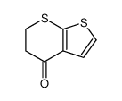 5,6-二氢-4H-噻吩并[2,3-b]噻喃-4-酮结构式
