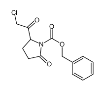 N-alpha-carbobenzoxypyroglutamic acid chloromethyl ketone Structure