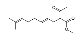 3-Carbomethoxy-6,10-dimethyl-5,9-undecadien-2-on Structure