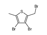 3,4-dibromo-2-(bromomethyl)-5-methylthiophene结构式