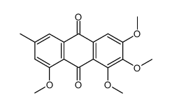 1,2,3,8-Tetramethoxy-6-methylanthraquinone Structure