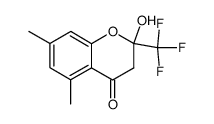 F-methyl-2 dimethyl-5,7 hydroxy-2 chromannone-4 Structure