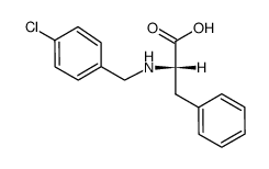 L-2-(4-chlorobenzyl)amino-3-phenylpropionic acid结构式