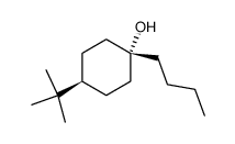 trans-1-butyl-4-tert-butylcyclohexanol结构式
