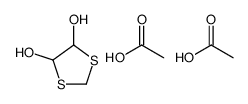 acetic acid,1,3-dithiolane-4,5-diol结构式