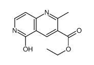 5,6-二氢-2-甲基-5-氧代-1,6-萘啶-3-羧酸乙酯结构式