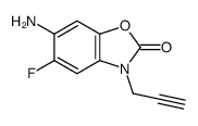 6-amino-5-fluoro-3-prop-2-ynyl-1,3-benzoxazol-2-one Structure