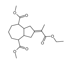 dimethyl 2-(1-ethoxy-1-oxopropan-2-ylidene)decahydroazulene-4,8-dicarboxylate结构式