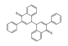 2-phenyl-4-(3-phenyl-4-sulfanylidene-1H-naphthalen-1-yl)-4H-naphthalene-1-thione结构式