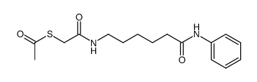 thioacetic acid S-[(5-phenylcarbamoyl-pentylcarbamoyl)-methyl] ester结构式