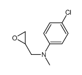 4-chloro-N-methyl-N-(oxiran-2-ylmethyl)aniline结构式