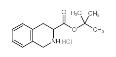 3-isoquinolinecarboxylic acid, 1,2,3,4-tetrahydro-, 1,1-dimethylethyl ester, hydrochloride Structure