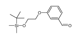 3-[2-[tert-butyl(dimethyl)silyl]oxyethoxy]benzaldehyde结构式