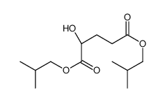 bis(2-methylpropyl) (2S)-2-hydroxypentanedioate Structure